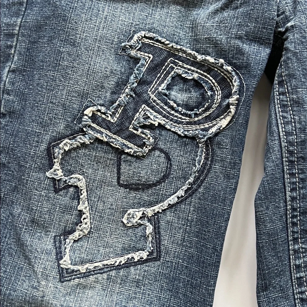 Paco Jean Company Letter Patch Faded jeans Grunge Punk Street 90’s Y2K Kids 6